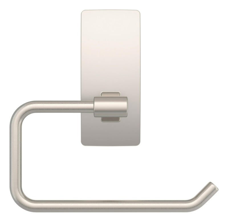 Command Toilet Paper Holder Satin Nickel with Water Resistant Command Strips, Rust Resistant Bathroom Organizer - Image 2
