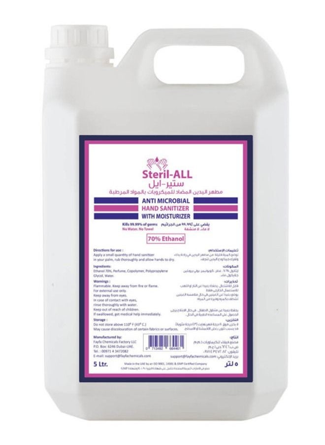 FAYFA - Steril ALL Antimicrobial Hand Sanitizer With Moisturizer 5L - Image 1