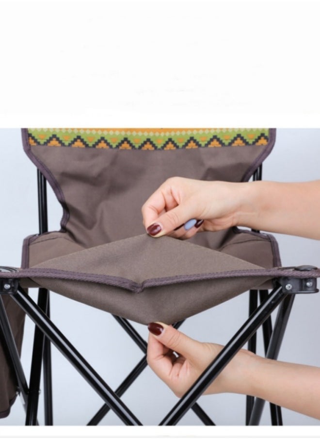 Foldable Camping Chair - Portable Camping Folding Bench Chairs With Bottle Holder 65x39x39cm - pzsku/ZB136A6407DABC5B34B7AZ/45/_/1704770410/f75070f9-285f-4533-a655-fb4d982731dc