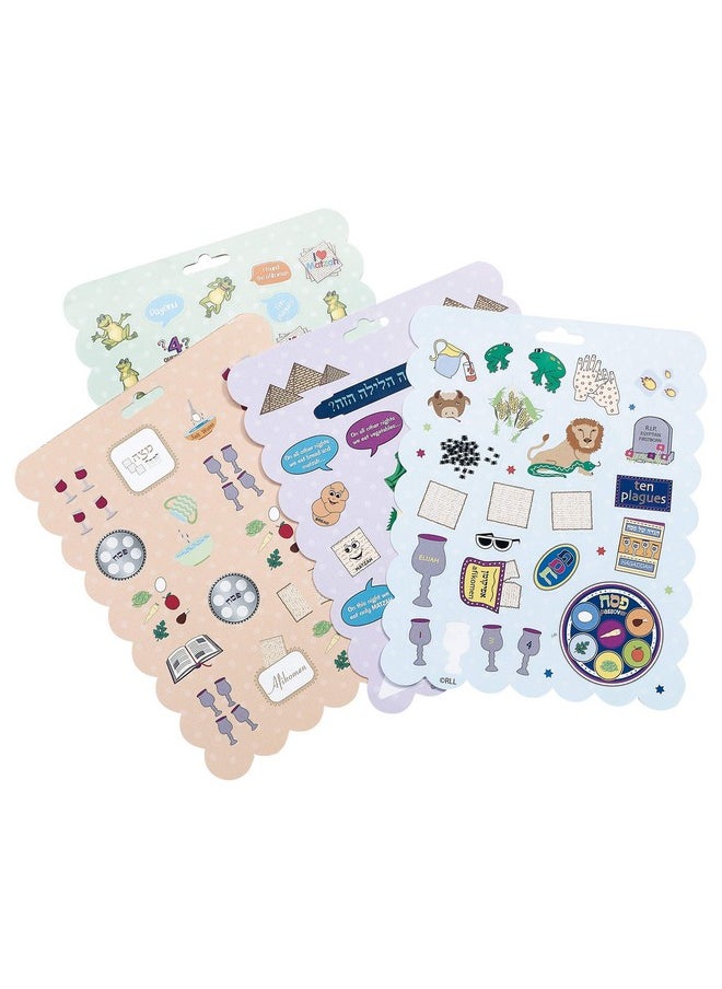 Rite Lite - Passover Seder Sticker Book 100+ Stickers 4 Pages For Pesach Holiday Decor - Image 1