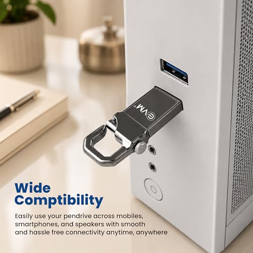 EVM EnStore 16GB USB 2.0 Durable Metal Flash Drive | Dependable 15MB/s Read|Rugged Metal Body | Seamless Plug & Play | Laptop Desktop Car Stereo Set-Top Box | 10 Years Warranty (EVMPD/16GB) - Image 5