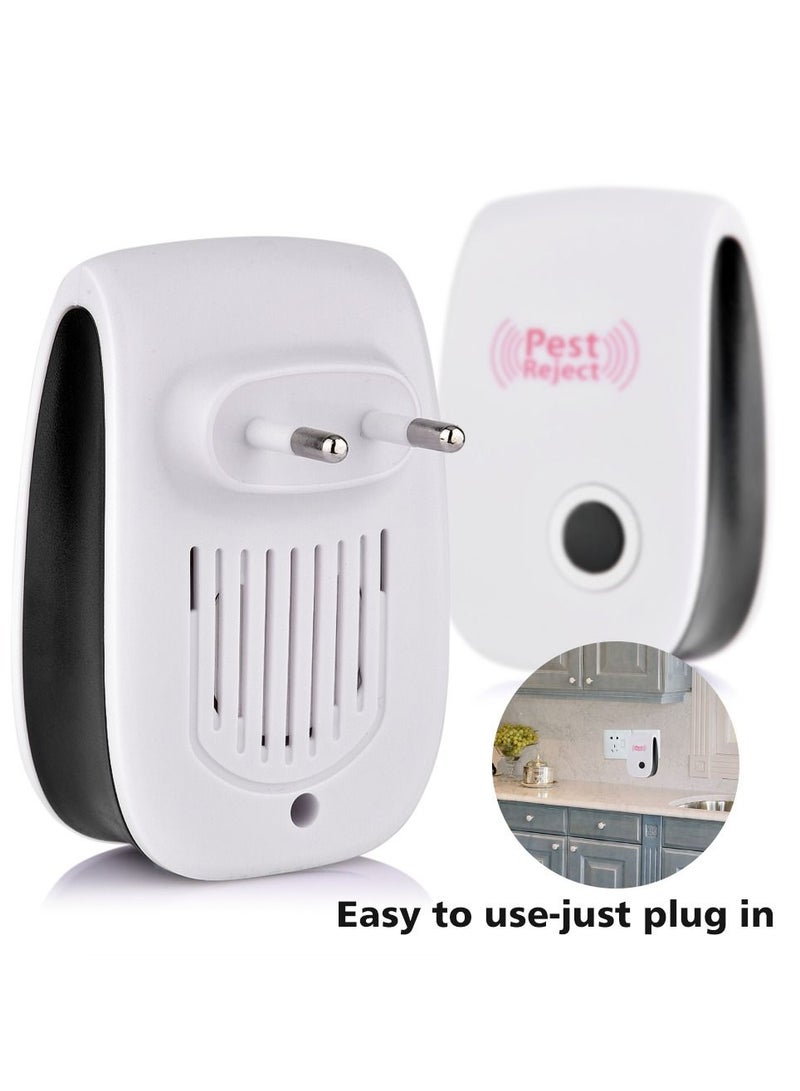 Pest Reject جهاز طرد الآفات الإلكتروني بالموجات فوق الصوتية للفئران والصراصير والحشرات والجرذان والعناكب والبعوض، قاتل الآفات للتحكم في الآفات المنزلية - Image 2