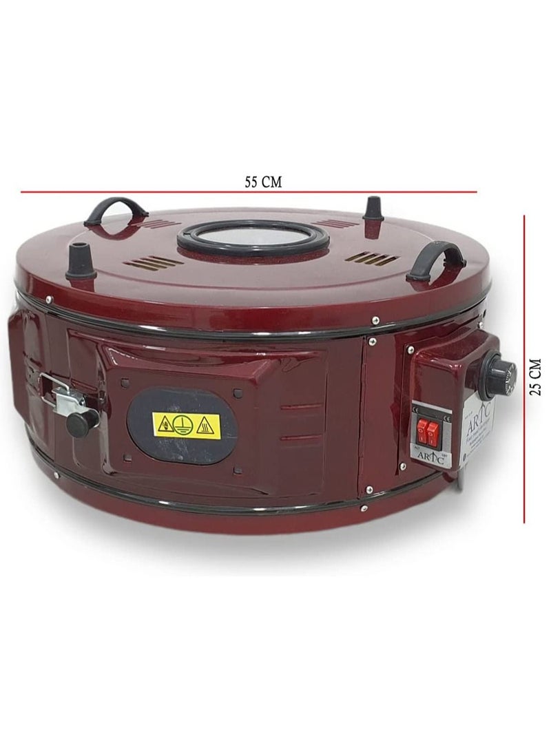 ARTC Home Type Round Toaster Oven Multifunction Electric Turkey Roaster Oven for Toasting/ Baking/ Broiling (42 Ltr) - Image 2