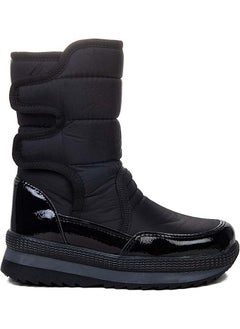 TwinGo 815 Black Patent Leather Girls Snow Boots  - Image 1