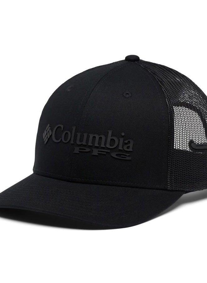 Columbia Unisex PFG Mesh Snap Back™ Ball Cap,Black, Hook - Image 1