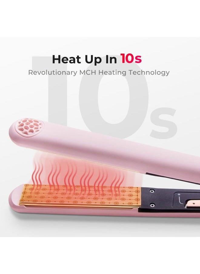 TYMO Flat Iron Hair Straightener and Curler 2 in 1 with 10s Fast Heating, 1 Inch Professional Titanium Straightening Curling Iron with 32 Adjustable Temp and Automatic Shut Off  - Image 4
