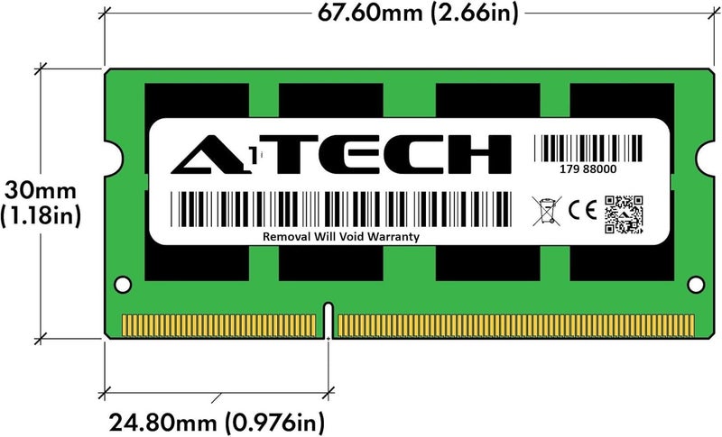A1Tech 8GB DDR3/DDR3L 1600MHz PC3L-12800 (PC3-12800) CL11 SODIMM 2Rx8 1.35V 204-Pin Non-ECC SO-DIMM Laptop, Notebook RAM Memory Module - Image 2