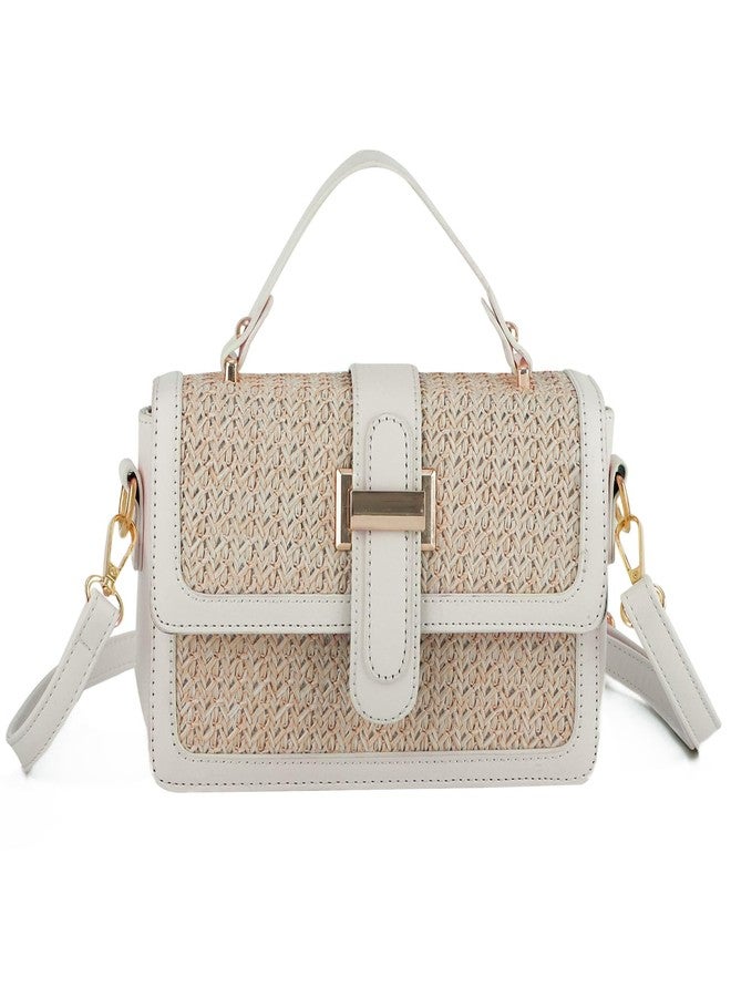Oweisong Straw Crossbody Bags for Women Trendy Vacation Beach Purse and Handbags Summer Woven Shoulder Bag Clutch Satchel - Image 1
