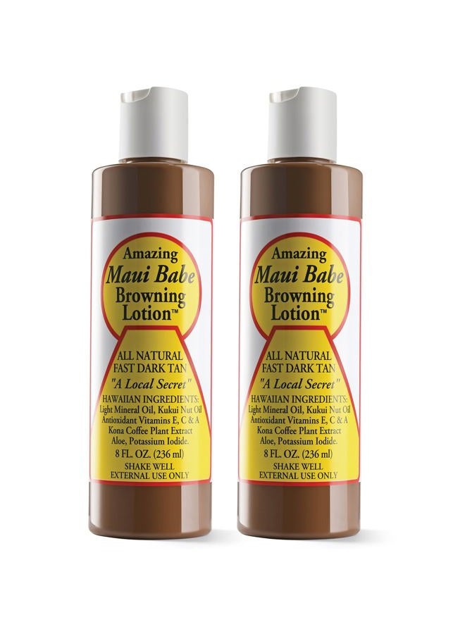 Maui Babe Tanning and Browning Lotion 8 Ounces (Pack of 2) - Image 1