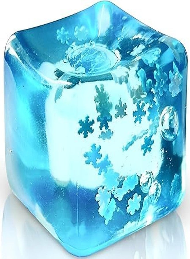 GOMNIK Snowflake Ice Cube Stress Ball - Slow-Rise Squishy Fidget Toy for Kids & Adults - Anxiety Relief, Sensory Play, Non-Toxic, BPA-Free, Ideal for Office & Classroom Use (1) - Image 1