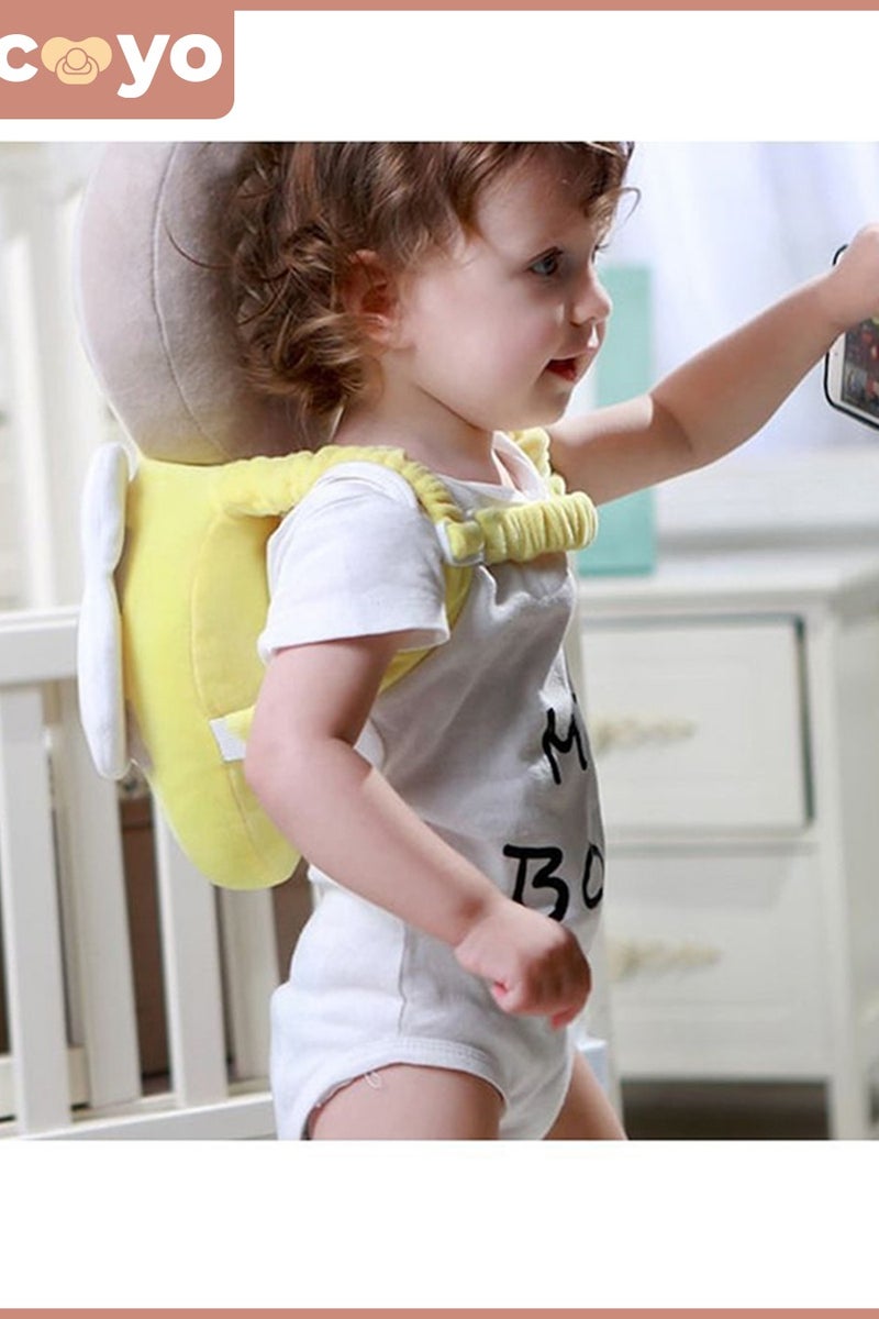 COYO Baby Anti Falling Pillow Head Protector Cushion Backpack,Toddler Baby Walking Head Protection Safety Pads, Adjustable Infant Cushion Backpack for Baby Walkers - Image 3