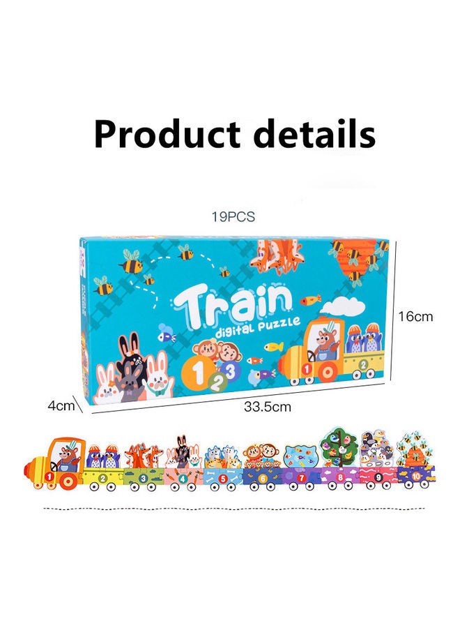 إيهوم 19-Piece Cognition Train Toy 33.5x16x4cm - Image 3