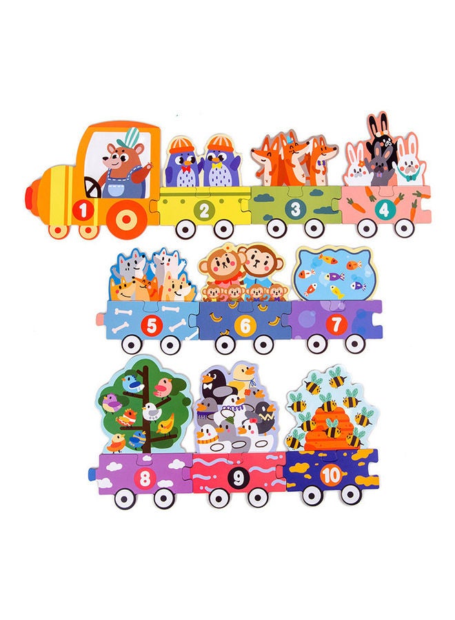 إيهوم 19-Piece Cognition Train Toy 33.5x16x4cm - Image 1