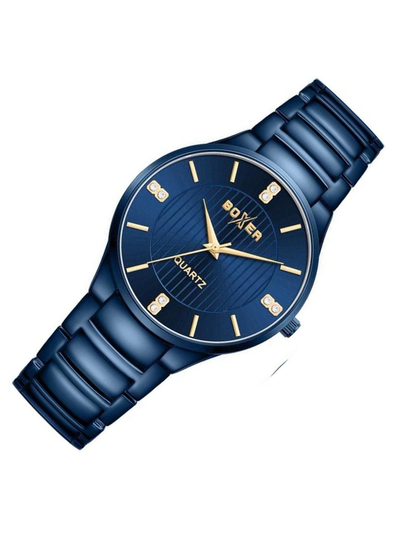 بوكسر ساعة يد بوكسر BX-073-10 للرجال بسوار من الفولاذ المقاوم للصدأ - أنيقة ومتينة ومناسبة للارتداء اليومي - Image 2