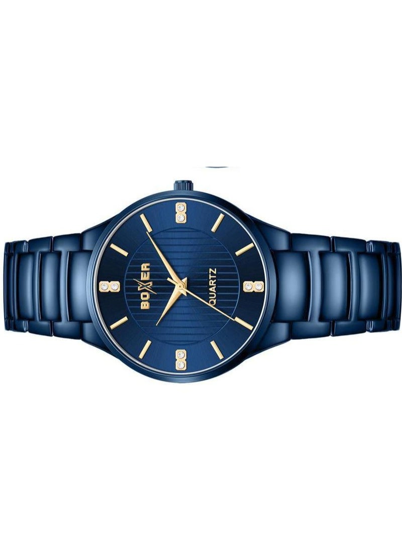بوكسر ساعة يد بوكسر BX-073-10 للرجال بسوار من الفولاذ المقاوم للصدأ - أنيقة ومتينة ومناسبة للارتداء اليومي - Image 3