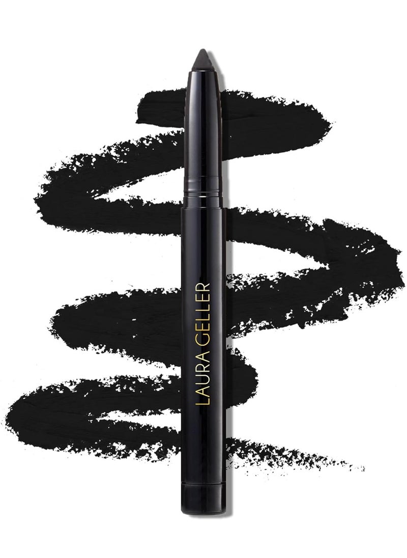 LAURA GELLER NEW YORK LAURA GELLER NEW YORK Kajal Longwear Kohl Eyeliner Pencil with Caffeine, Smooth & Blendable Makeup, Deep Black  - Image 1