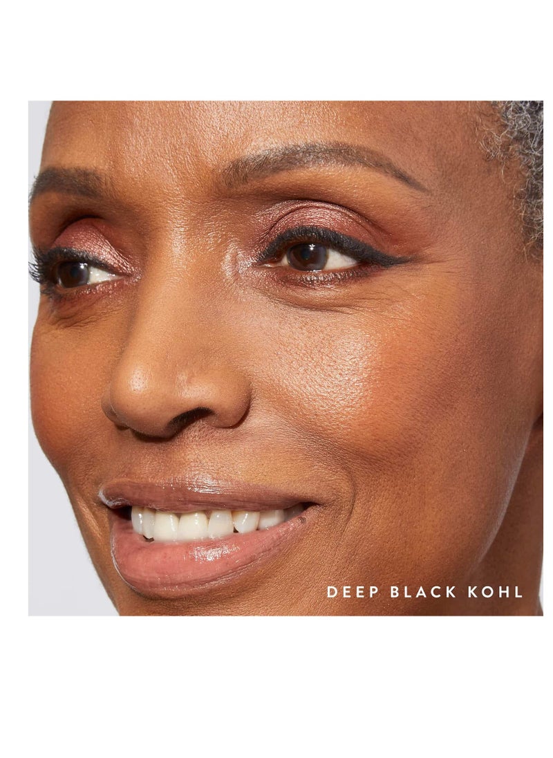 LAURA GELLER NEW YORK LAURA GELLER NEW YORK Kajal Longwear Kohl Eyeliner Pencil with Caffeine, Smooth & Blendable Makeup, Deep Black  - Image 3