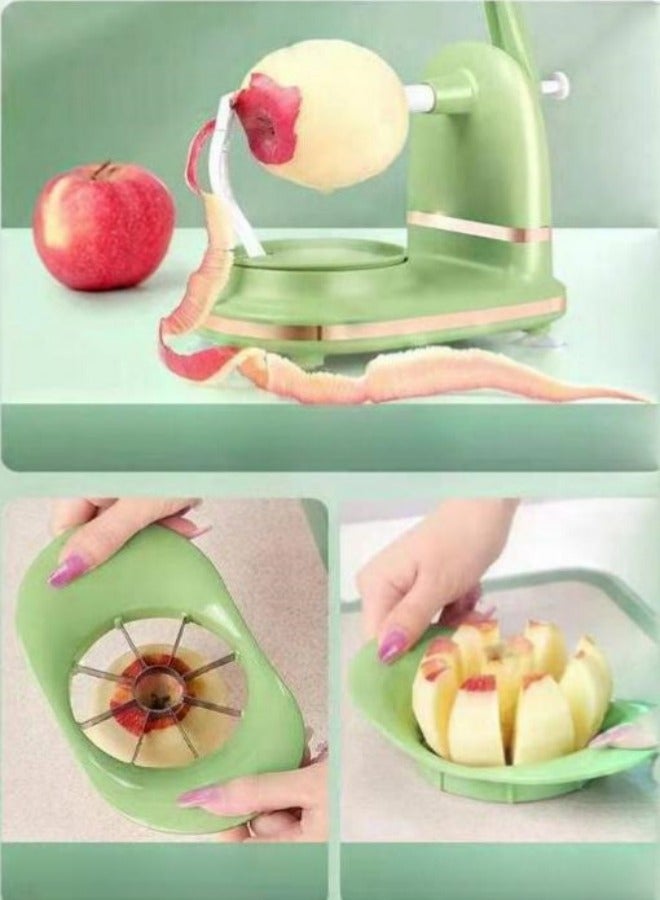 MIXDE Multi-function Fruit Peeler,Apple Peeler With Corer Remover Machine And Spare Blades,Apple Peeler And Cutter Set  - Image 2