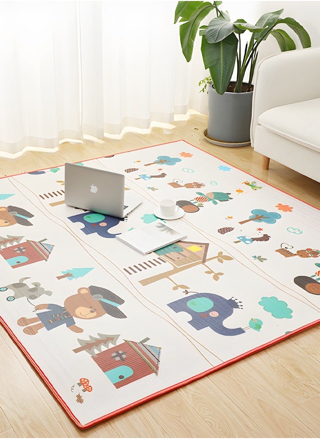 GROIC - Baby Play Mat,Large Waterproof Foam Foldable Baby Crawling Mat Gym Activity with Reversible Double-Sided Patterns,Anti-Slip Floor Playing Mats 1.5*1.8M - Image 1
