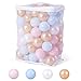 Heopeis Ball Pit Balls for Toddlers BPA Free Crush Proof Plastic Toy Balls for Ball Pit Childrens Pool Water Toys Macaron Ocean Balls for Play Tent 22 Inch Pack of 100 - Image 4
