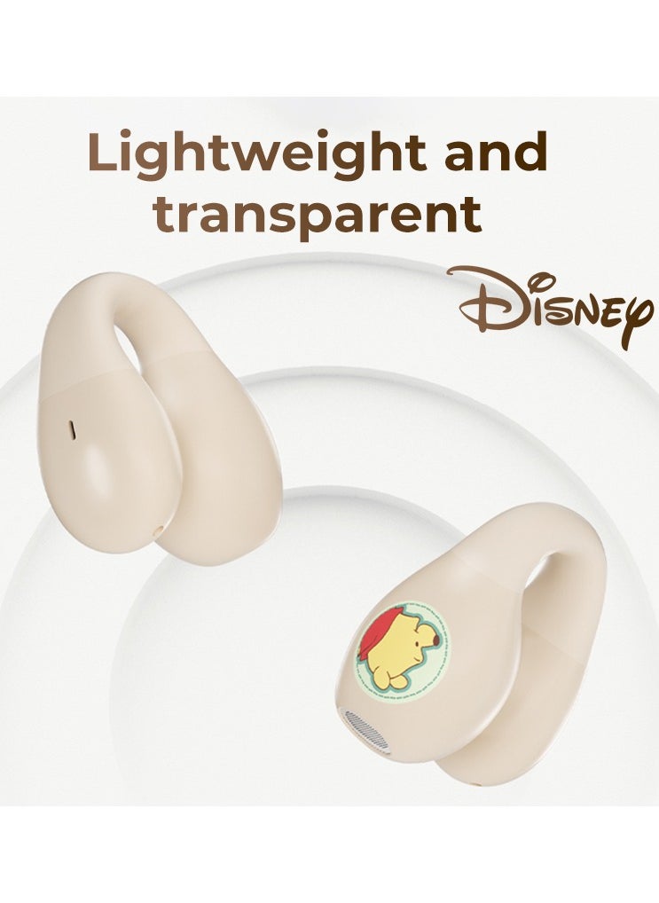 Disney - QS-T10 Clip-On Wireless Bluetooth 5.3 Kids Headphones Smart Touch Strawberry Bear - Image 1