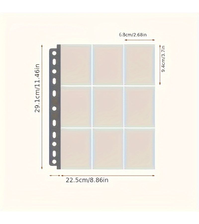 90 Pocket Card Sleeves And A4 Binder Pouches For 2 3 Or 4 Ring Binders Durable PVC - Image 2