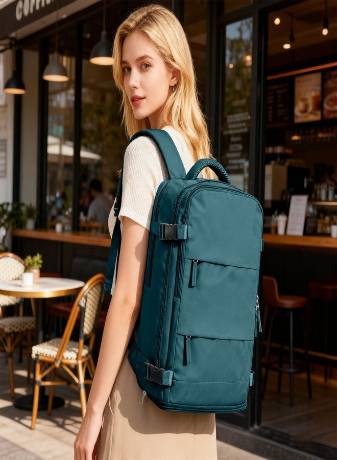 coofay Travel Backpack For Women Men Airline Approved Carry On Backpack Flight Approved Waterproof Sports Luggage Backpack Casual Daypack Small Hiking Backpack Peacock Blue, Peacock Blue, Travel - Image 2