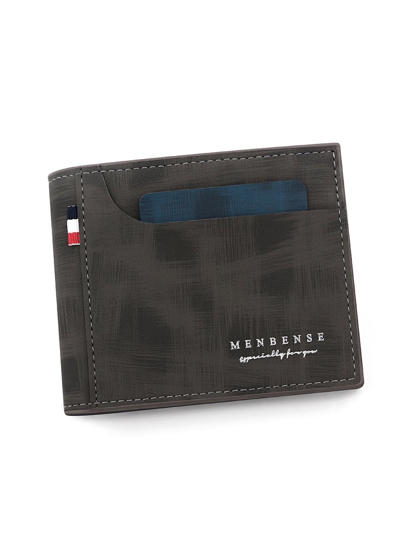 MenBense Business Men's Wallet Short Wallet Card Holder Document Bag 12*9.5*2cm - Image 2