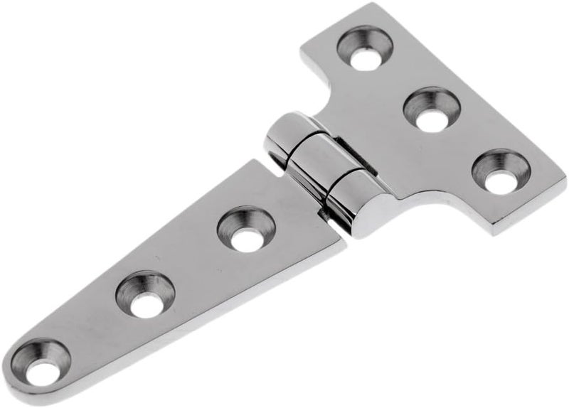 klarako Heavy Duty Stainless Steel Shed Gate Garden Door Strap T Tee Hinge 10 20cm  10x5.4x0.4 cm - Image 2