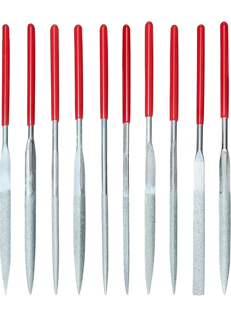 TiTi 5312 Diamond Needle File Set 4X160 mm 10 Pieces  - Image 1