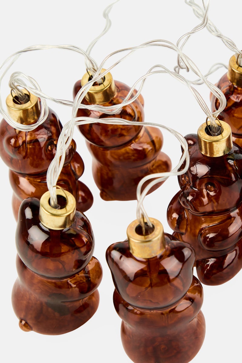 Muy Mucho 8 Pcs Bear Shaped Lightings, Brown - Image 3