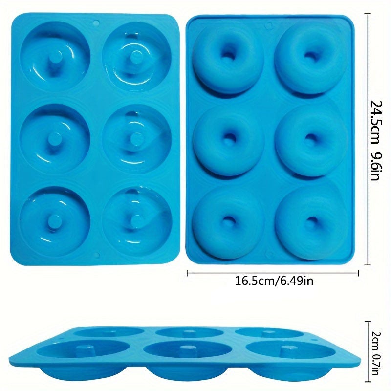 Silicone Donut Molds, 6-Piece Set - Food-Grade Silicone, Heat-Resistant & Microwave  Safe - Image 2