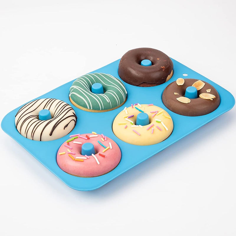 Silicone Donut Molds, 6-Piece Set - Food-Grade Silicone, Heat-Resistant & Microwave  Safe - Image 3