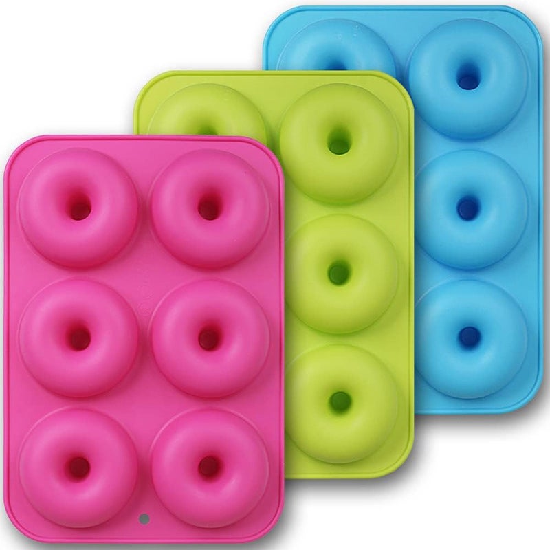 Silicone Donut Molds, 6-Piece Set - Food-Grade Silicone, Heat-Resistant & Microwave  Safe - Image 1