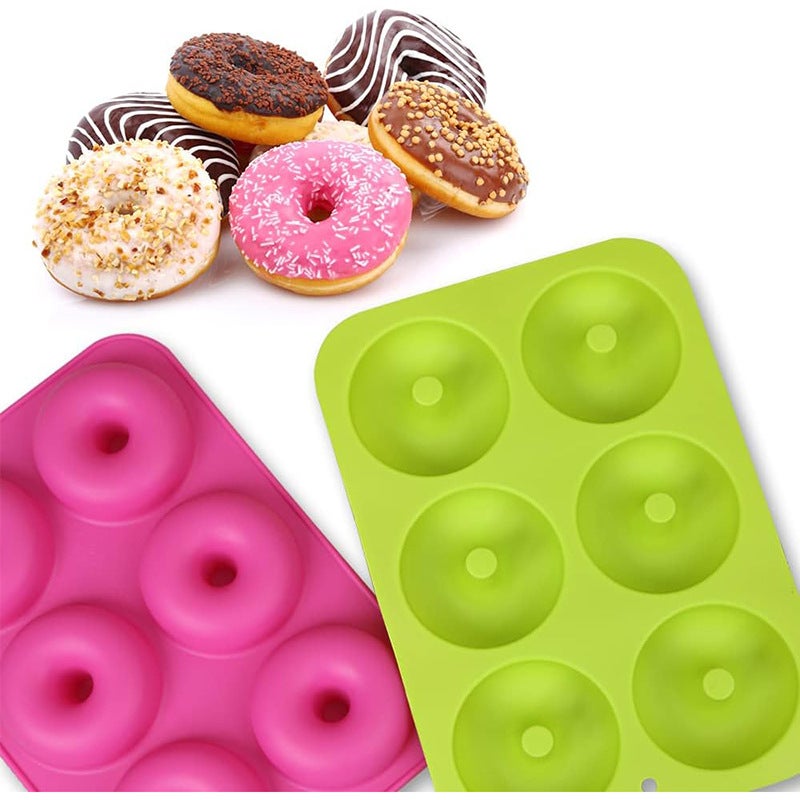 Silicone Donut Molds, 6-Piece Set - Food-Grade Silicone, Heat-Resistant & Microwave  Safe - Image 4