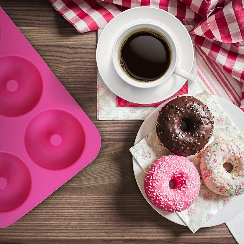 Silicone Donut Molds, 6-Piece Set - Food-Grade Silicone, Heat-Resistant & Microwave  Safe - Image 5