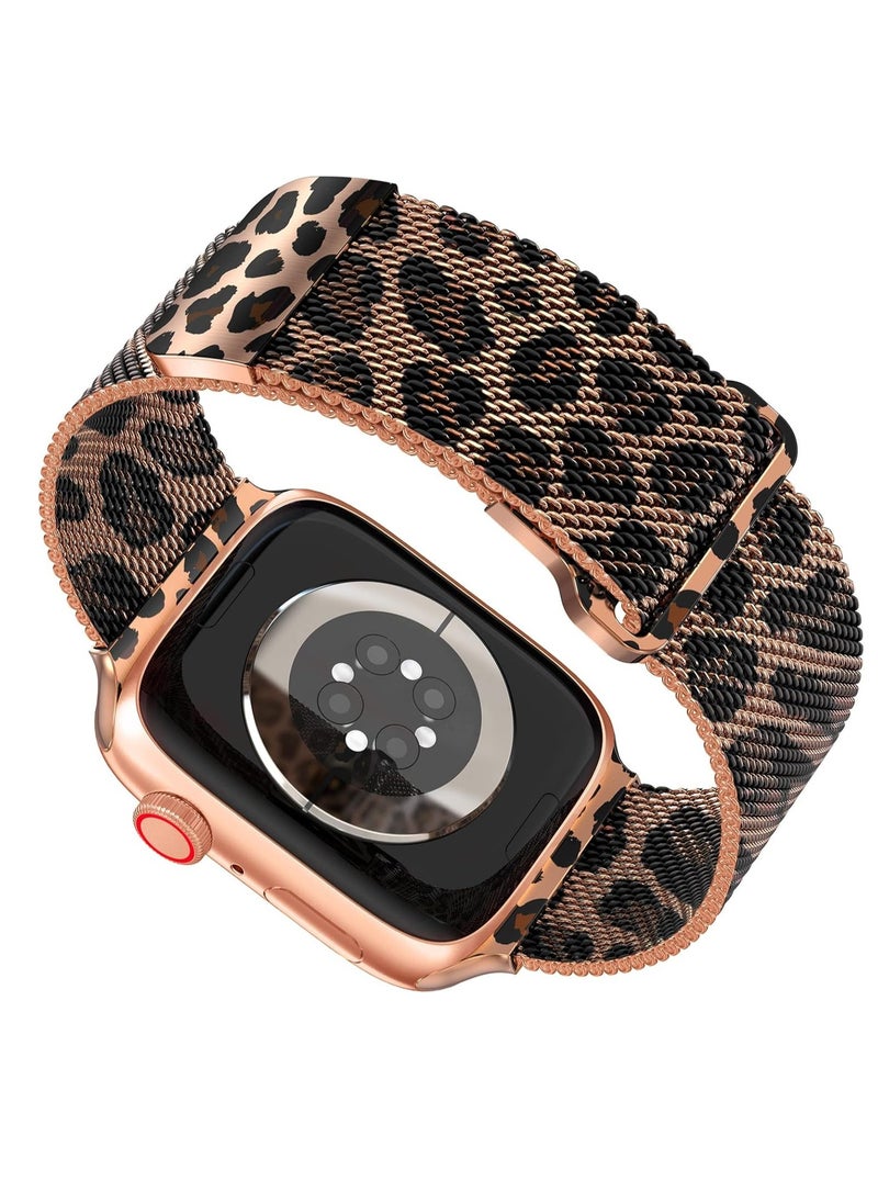 Generic - Magnetic Band Compatible with Apple Watch 42mm 44mm 45mm 49mm, Stainless Steel Mesh Milanese Strap, Metal Wristband for iWatch SE Ultra 1 2 Series 9 8 7 6 5 4 3 2 1 for Women Men - Image 1
