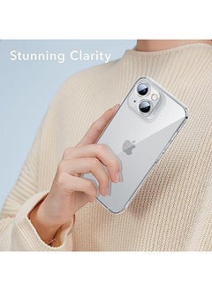 ESR Air Armor Case Compatible With Iphone 14 Plus Case Military Grade Drop Protection Shock Absorbing Air Guard Corners Yellowing Resistant Hard Acrylic Back Scratch Resistant Clear  - Image 5