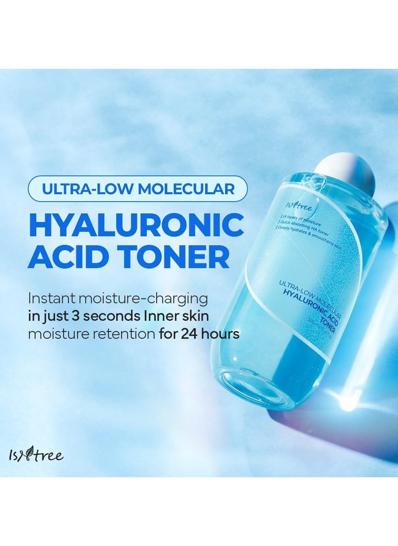 ISNTREE ISNTREE Ultra-Low Molecular Hyaluronic Acid Toner 300ml 10.14 fl.oz| Quick Absorbing Hyaluronic Acid Toner | Deeply hydrates and smoothens The Skin  - Image 4