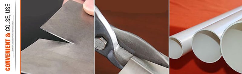 H9 Straight Head Tin Snips Plier for Sheet Metal Wire Mesh and Steel Cutting Durable YellowBlack Handle 1 Piece - Image 3