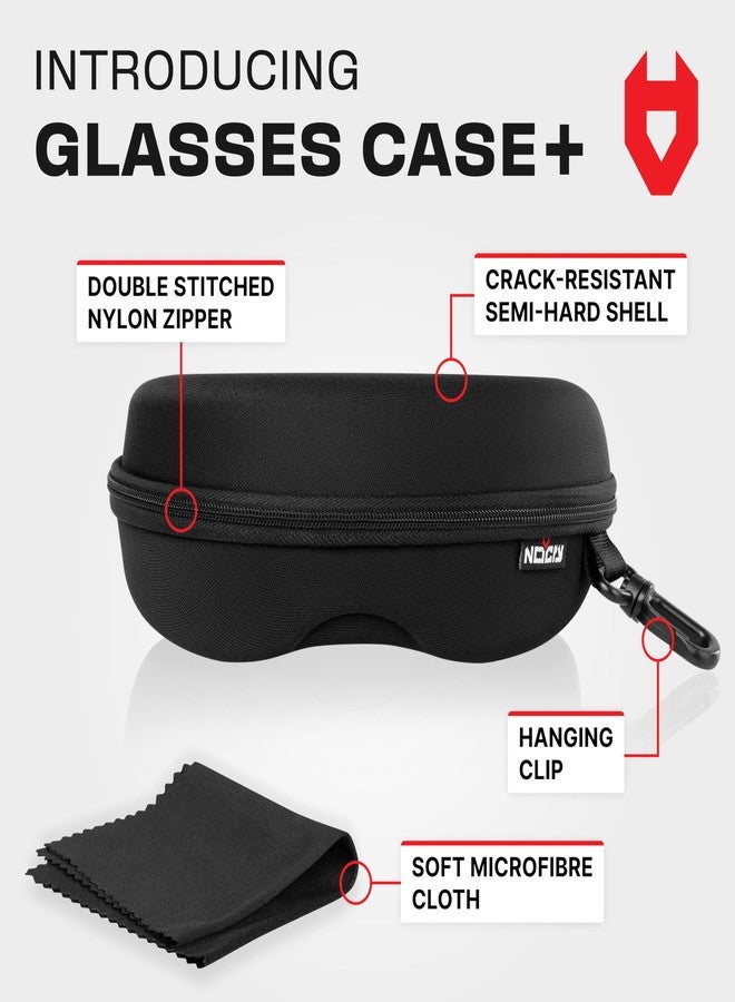 NoCry Storage Case for Safety Glasses with Felt Lining, Reinforced Zipper and Handy Belt Clip - Image 2