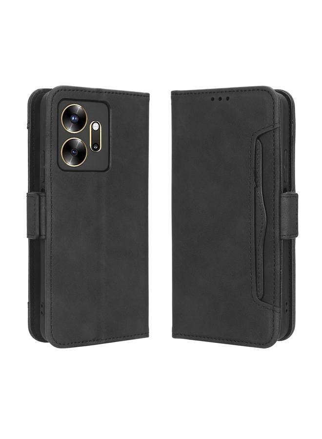 اس-توب جراب لهاتف Infinix Zero 20 X6821 مصنوع من الجلد وملمس جلد العجل وفتحات للبطاقات - Image 2