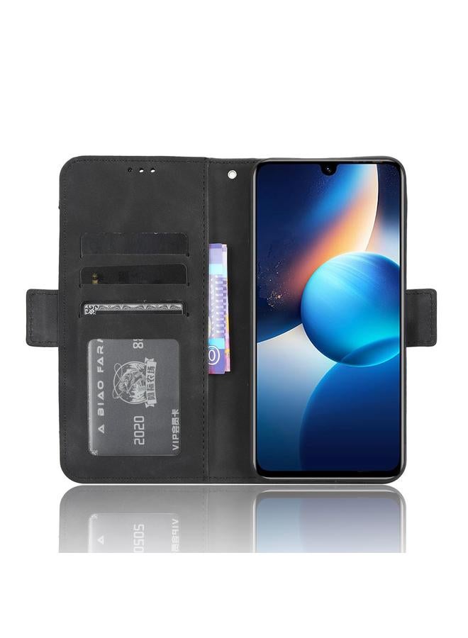 اس-توب جراب لهاتف Infinix Zero 20 X6821 مصنوع من الجلد وملمس جلد العجل وفتحات للبطاقات - Image 5