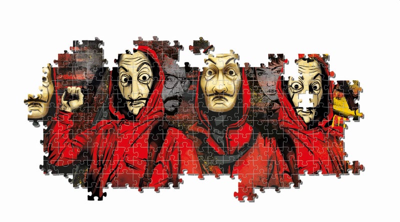 Clementoni - 39545 - Puzzle Panorama - La Casa De Papel/Heist - 1000 Pieces - Made in Italy - Jigsaw Puzzles for Adult - Jigsaw Puzzles Netflix - Image 3