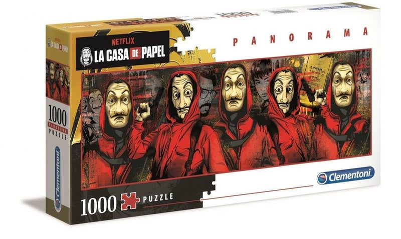 Clementoni - 39545 - Puzzle Panorama - La Casa De Papel/Heist - 1000 Pieces - Made in Italy - Jigsaw Puzzles for Adult - Jigsaw Puzzles Netflix - Image 2