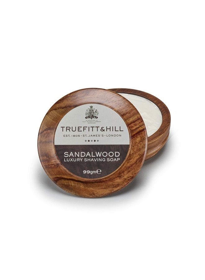 Truefitt & Hill Luxury Shaving Soap in Wooden Bowl - Sandalwood (3.5 Ounces) - Image 2
