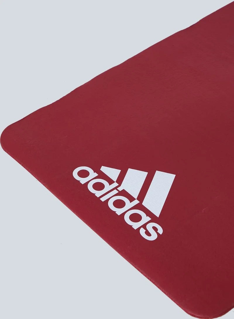 Adidas 7mm Fitness Mat Red Non-Slip Cushion Mat for Yoga, Pilates & Full Body Training - Image 3