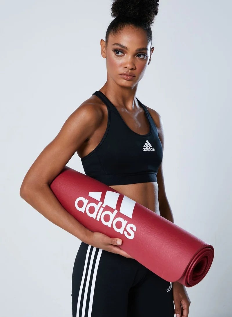 Adidas 7mm Fitness Mat Red Non-Slip Cushion Mat for Yoga, Pilates & Full Body Training - Image 2