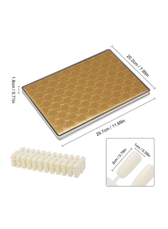 NIBEMINENT 160 Nail Color Display Book With 240-Piece False Tips White - Image 3