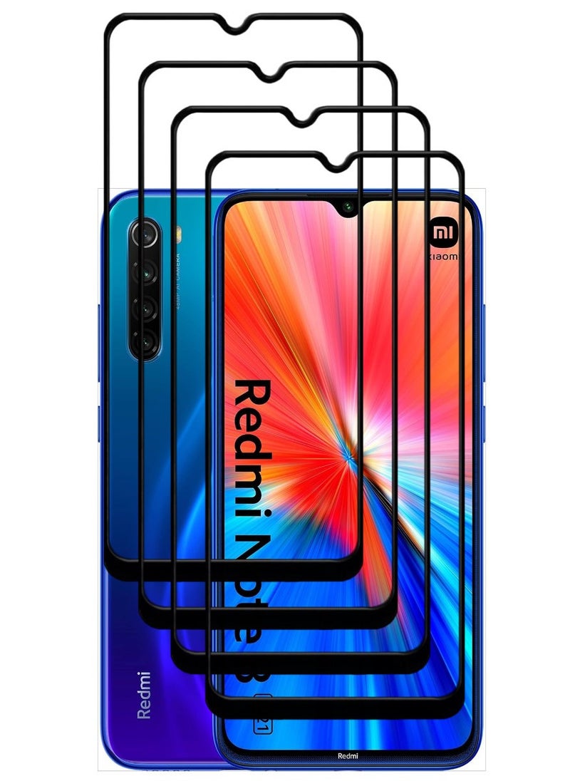 ACLIX 4 Pieces Antistatic ESD Dustproof Premium Quality High Definition Tempered Glass Screen Protector Designed For Xiaomi Redmi Note 8 - Image 1